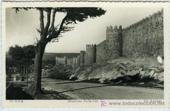 Postales: POSTAL AVILA MURALLAS PARTE SUR