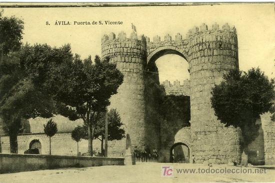 Postales: POSTAL AVILA PUERTA DE SAN VICENTE