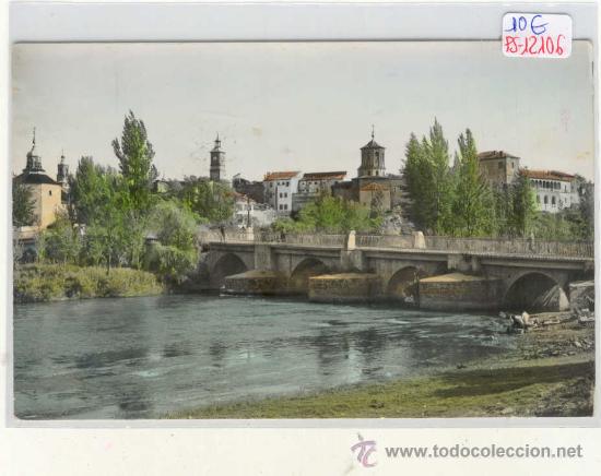 Postales: (PS-12106)POSTAL DE ALMAZAN(SORIA)-PUENTE SOBRE EL RIO DUERO