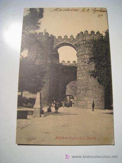 Postales: AVILA: PUERTA DE SAN VICENTE (MEDRAZO) POSTAL