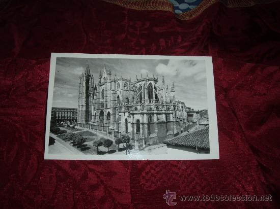 Postales: leon catedral abside y fachada del mediodia,garcia garrabella