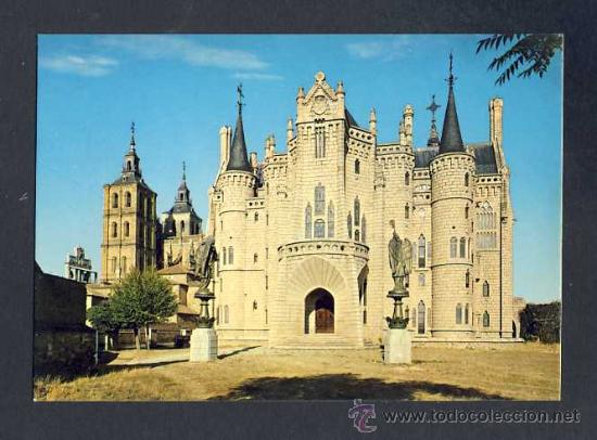 Postales: Postal de ASTORGA (Leon): Palacio Episcopal (Ed.Arribas num.2003) - Foto 1