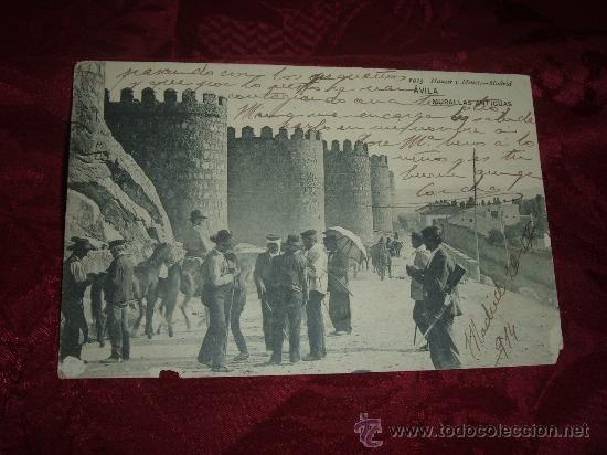 Postales: avila murallas antiguas,hauser y menet n&ordm; 1933
