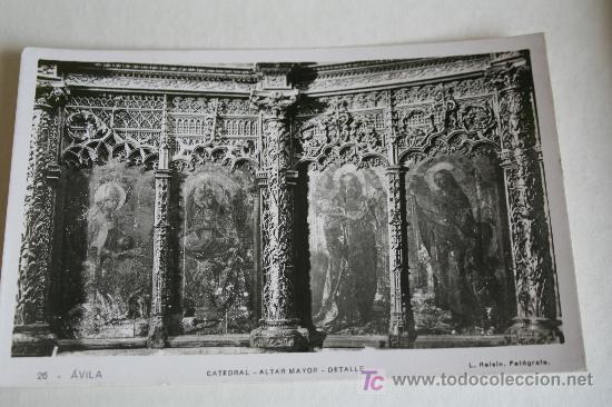 Postales: Antigua postal de Avila. Catedral. Altar Mayor. Detalle. L. Roisin n&ordm; 26