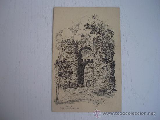 Postales: AVILA - PUERTA DE SAN VICENTE