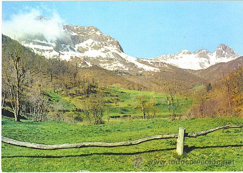 Postales: PICOS DE EUROPA - LEON - SOTO DE SAJAMBRE - PE&Ntilde;A SANTA - A&Ntilde;O 1973
