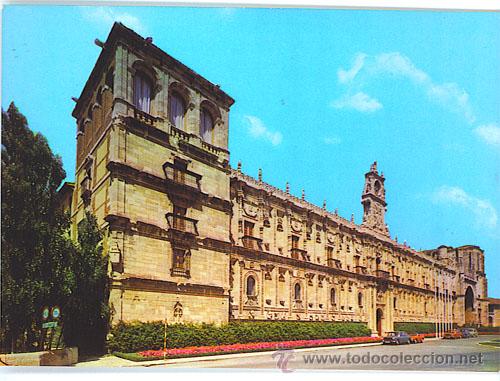 Postales: LEON - HOSTAL DE SAN MARCOS - A&Ntilde;O 1972