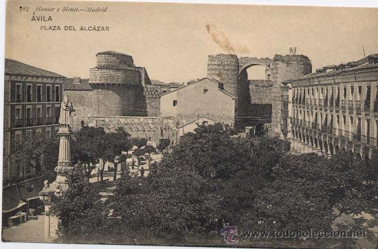 Postales: &Aacute;VILA.-PLAZA DEL ALC&Aacute;ZAR