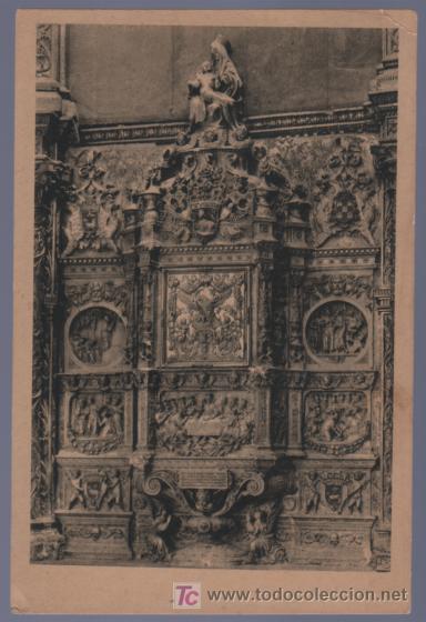 Postales: TARJETA POSTAL ANTIGUA DE AVILA. CATEDRAL. SAGRARIO DEL ALTAR MAYOR. OBRA DE VASCO DE LA ZARZA.