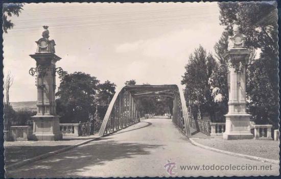 Postales: PALENCIA.-PUENTE DE DON ABILIO CALDER&Oacute;N