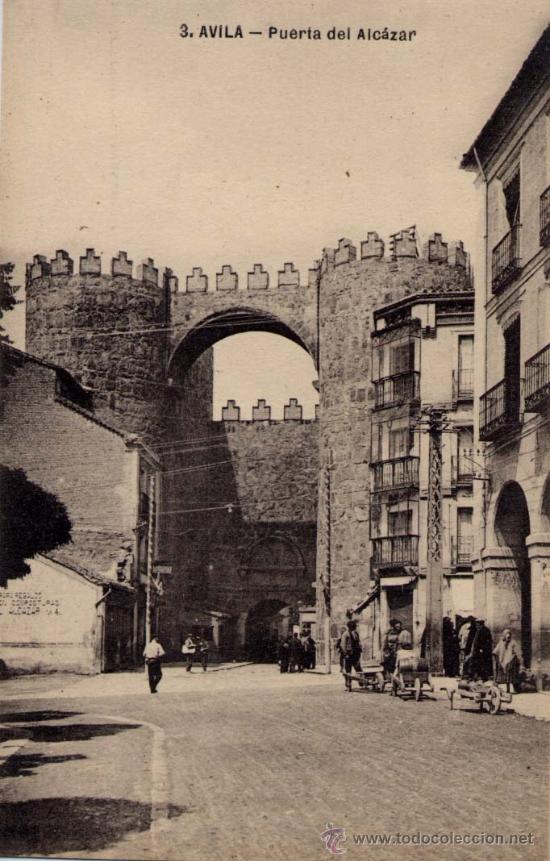 Postales: &Aacute;VILA.-PUERTA DEL ALC&Aacute;ZAR