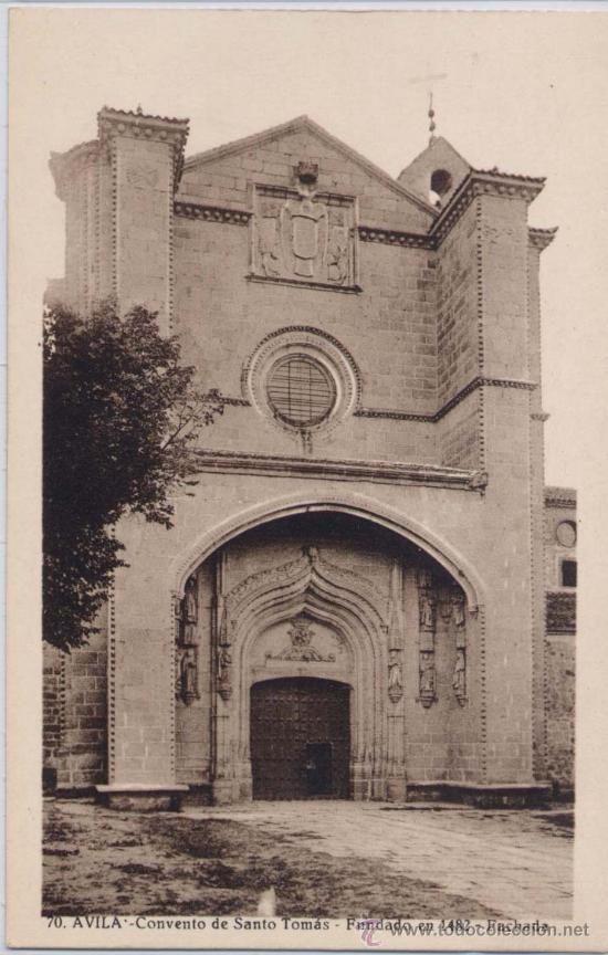 Postales: &Aacute;VILA.-CONVENTO DE SANTO TOM&Aacute;S.FACHADA