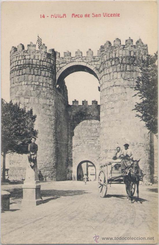 Postales: &Aacute;VILA.-ARCO DE SAN VICENTE