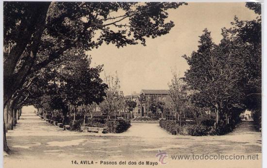 Postales: &Aacute;VILA.-PASEOS DEL DOS DE MAYO