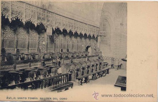 Postales: AVILA.-SANTO TOM&Aacute;S.-SILLER&Iacute;A DEL CORO