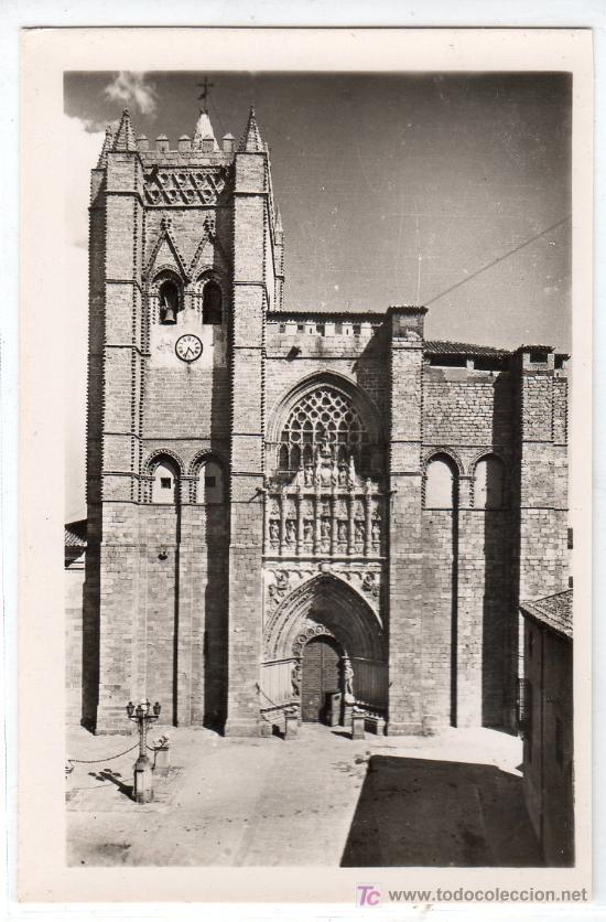 Postales: TARJETA POSTAL DE AVILA N&ordm; 20. CATEDRAL, FACHADA PRINCIPAL. EDICONES GARCIA GARRABELLA