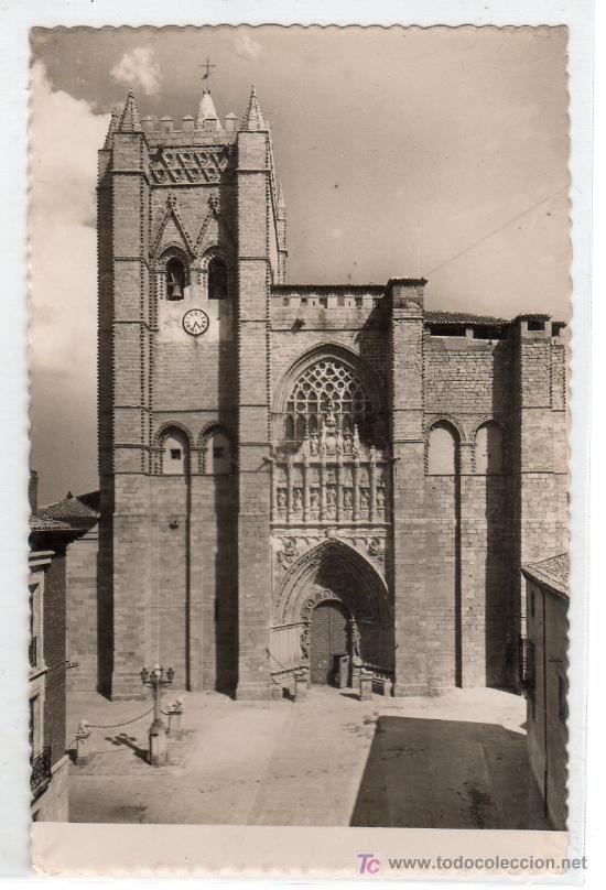 Postales: TARJETA POSTAL DE AVILA N&ordm; 20. CATEDRAL, FACHADA PRINCIPAL. EDICONES GARCIA GARRABELLA