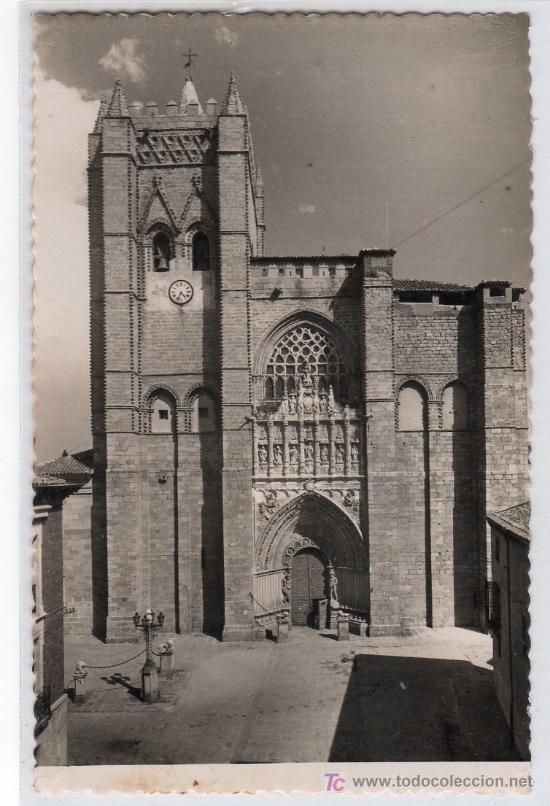 Postales: TARJETA POSTAL DE AVILA N&ordm; 20. CATEDRAL, FACHADA PRINCIPAL. EDICONES GARCIA GARRABELLA