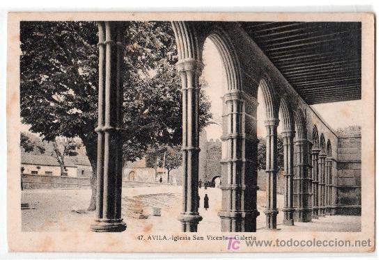 Postales: TARJETA POSTAL DE AVILA N&ordm; 47. IGLESIA SAN VICENTE, GALERIA FOTO L.ROISIN