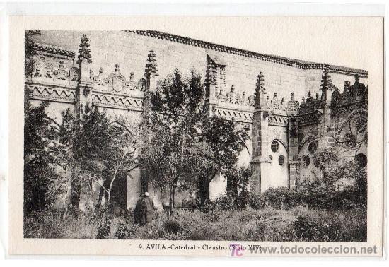 Postales: TARJETA POSTAL DE AVILA N&ordm; 9. CATEDRAL, CLAUSTRO. FOTO L.ROISIN