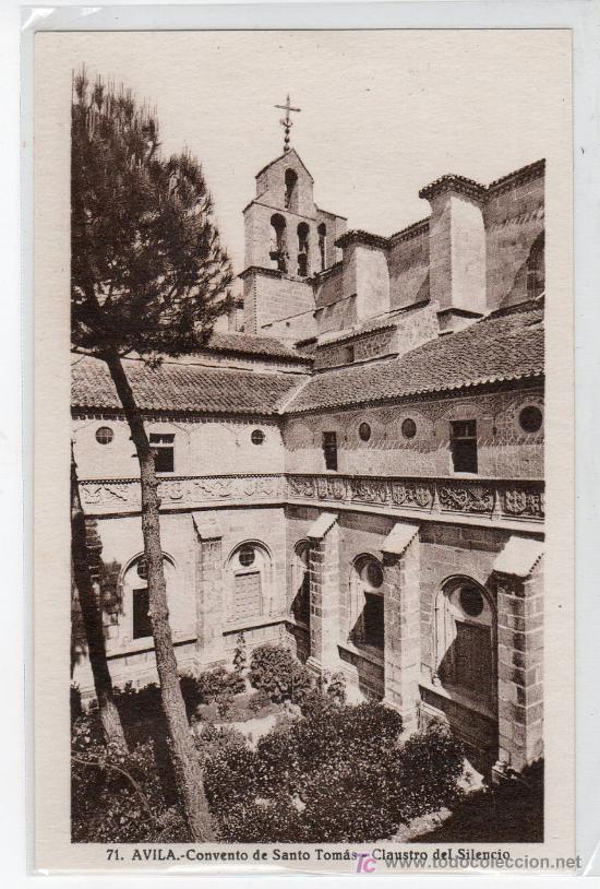 Postales: TARJETA POSTAL DE AVILA N&ordm; 71. CONVENTO DE SANTO TOMAS, CLAUSTRO. FOTO L.ROISIN