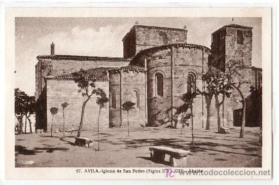 Postales: TARJETA POSTAL DE AVILA N&ordm; 67. IGLESIA DE SAN PEDRO. FOTO L.ROISIN