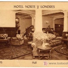Postales: BONITA POSTAL - BURGOS - HALL HOTEL NORTE Y LONDRES. Lote 17755980