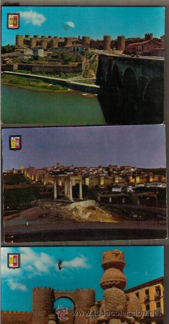Postales: POSTALES DE AVILA / LOTE DE 3 A&Ntilde;OS 60 / NUEVAS SIN CIRCULAR