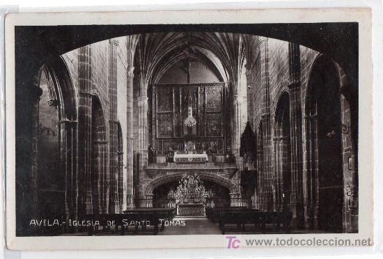 Postcards: TARJETA POSTAL DE AVILA. IGLESIA DE SANTO TOMAS