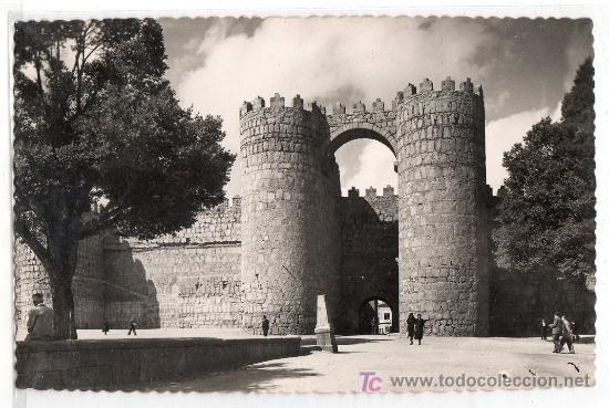 Postcards: TARJETA POSTAL DE AVILA N&ordm; 1. PUERTA DE SAN VICENTE. EDICIONES GARCIA GARRABELLA