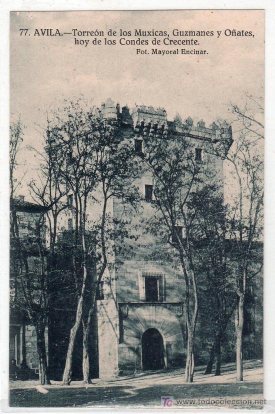 Postcards: TARJETA POSTAL DE AVILA N&ordm; 77. TORREON DE LOS MUXICAS, GUZMANES Y O&Ntilde;ATES. FOTO MAYORAL ENCINAR