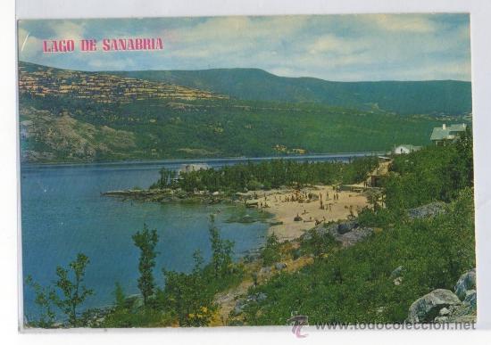 Postales: TARJETA POSTAL DE LAGO DE SANABRIA PLAYA Y LAGO ZAMORA