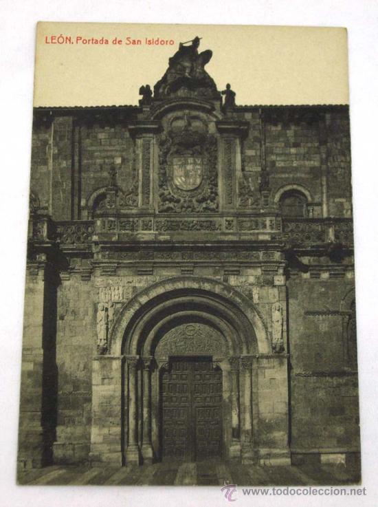 Postales: Postal Le&oacute;n Portada San Isidoro - Foto 1