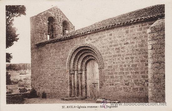 Postales: avila.- iglesia romana san segundo.- ed. roisin n&ordm; 37 .- a&ntilde;os veinte - s/c