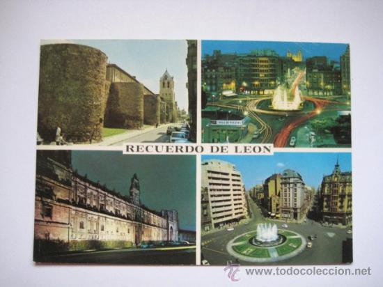 Postales: LEON A&Ntilde;OS 70. SIN CIRCULAR. . . ENVIO GRATIS&iexcl;&iexcl;&iexcl;