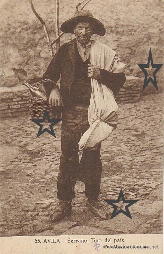 Postales: AVILA - SERRANO - TIPO DEL PA&Iacute;S -. - Foto 1