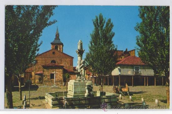 Postales: TARJETA POSTAL PLAZA DEL MERCADO CARRO LEON