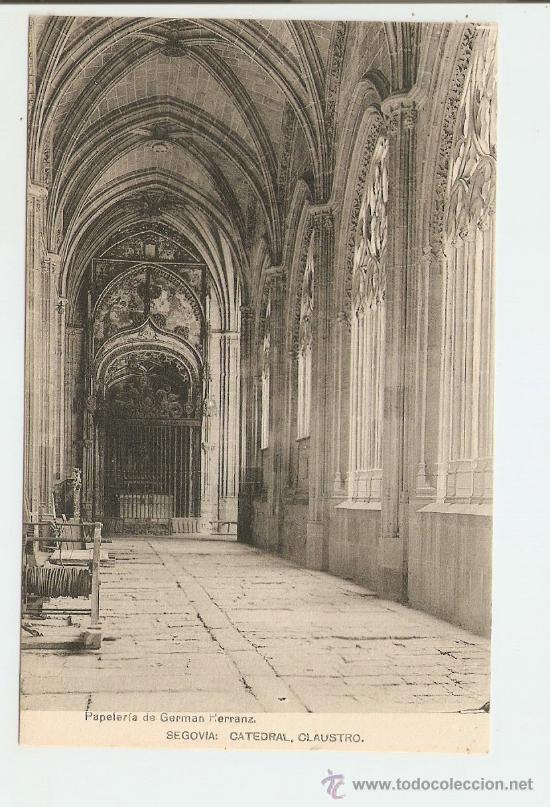 Postales: Segovia - Catedra - Claustro