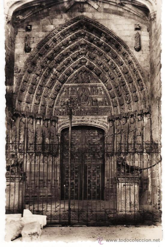 Postales: avila.- n&ordm; 14 - catedral. - puerta de los doce apostoles .- a&ntilde;os cincuenta - s/c