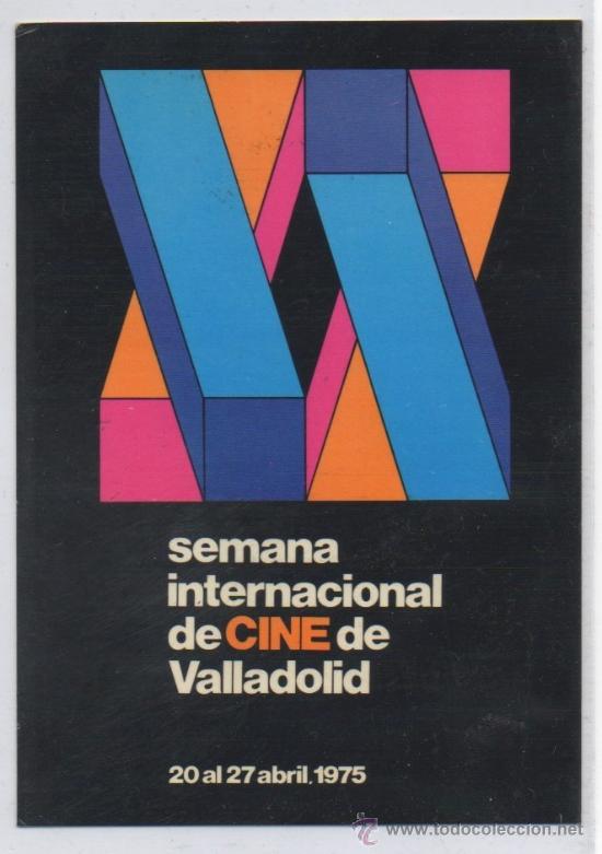 Postales: TARJETA POSTAL SEMANA INTERNACIONAL DE CINE DE VALLADOLID ABRIL 1975