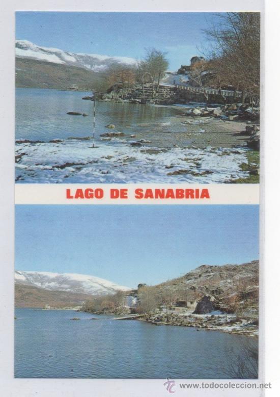 Postales: TARJETA POSTAL DEL LAGO DE SANABRIA PAISAJE NEVADO ZAMORA
