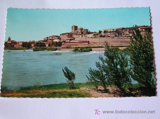 Postales: **PRECIOSA POSTAL,---ZAMORA, VISTA PARCIAL---(A&Ntilde;OS 60)**