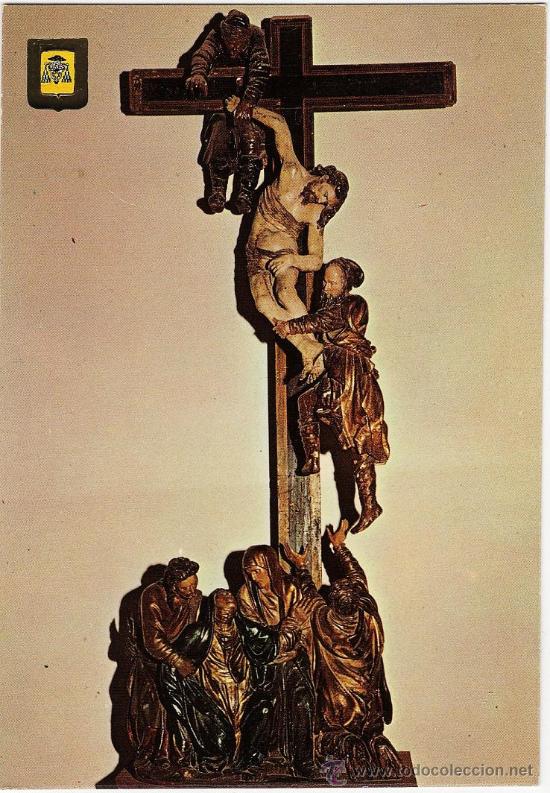 Postales: valladolid.- catedral.- decendimiento de la cruz.- ed. esc. oro.- a&ntilde;o 1975.- nueva