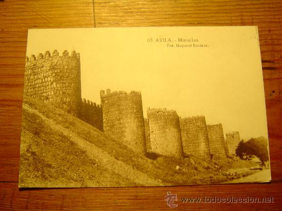 Postales: Buena postal de Avila.- Murallas