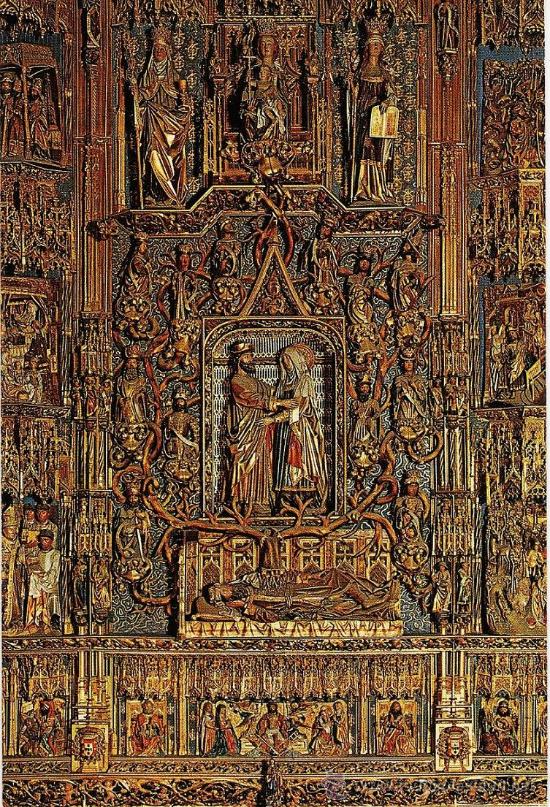 Postales: burgos.- catedral.- .retablo de santa ana .- ed. royuela - a&ntilde;o 1969