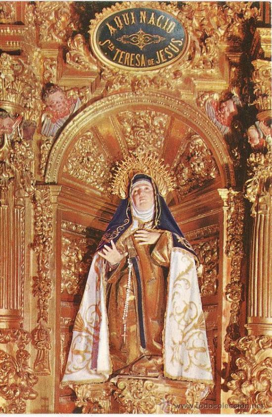 Postales: avila.- santa teresa.- ed. f.- a&ntilde;o 1964.- nueva