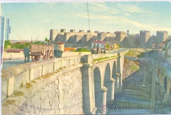 Postales: TARJETA POSTAL LAS MURALLAS DESDE EL PUENTE AVILA CARRETA