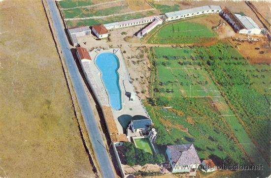 Postales: TARJETA POSTAL LAS NAVAS DEL MARQUES PISCINA &ldquo;LA NORIA&rdquo; VISTA AEREA  AVILA