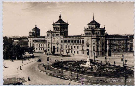 Postales: VALLADOLID.-PLAZA DE ZORRILLA Y ACADEMIA DE CABALLER&Iacute;A