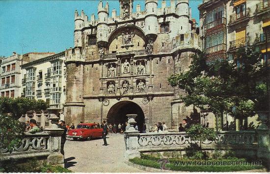 Postales: burgos.- arco y puerta de sta. maria.- ed. fardi.- a&ntilde;os cincuenta.- s/c